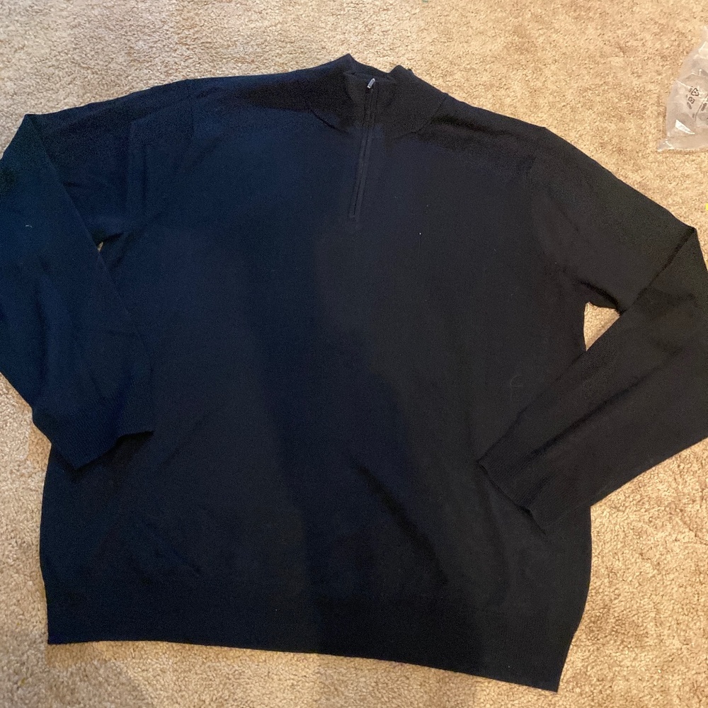 Goodthreads men’s 100% Merino wool sweater XL BLACK